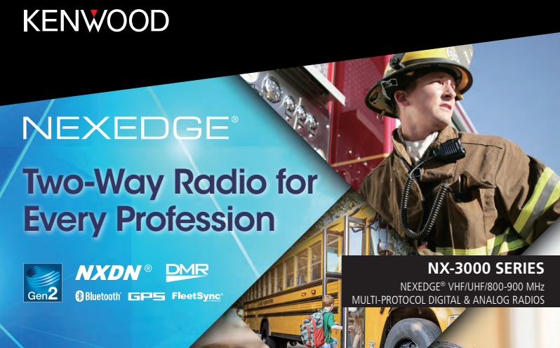 Kenwood NX-3320-ISCK UHF2 400-520MHz 64CH Digital DMR o NXDN